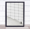 Lady Person Small Lines Architecture Street Grid Stairs Stairway Wall Art Print