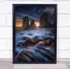 Landscape Landscapes Water Coast Coastal Seascape Seascapes Rock Wall Art Print