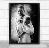 Mother Child black and white Africa African Africans Documentary Wall Art Print