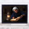 Nayyer Reza Pakistan Nayyer Reza Book Old Book Old Woman Lantern Wall Art Print