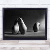 Conceptual Portrait Male Female Love Broken Betrayal Black & White Pears Print