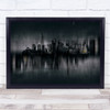 Abstract Chicago Skyline City Urban Chaos Instability Buildings Wall Art Print