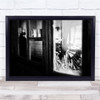 Broken glass Woman Window Silence Quietness Solitude Loneliness Wall Art Print