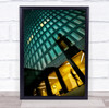 Dortmund Facade Night Architecture Street Germany Yellow Modern Wall Art Print