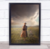 Journey Travel Adventure field Departure Leave Left Girl Behind Wall Art Print Journey Travel Adventure field Departure Leave Left Girl Behind Wall Art Print