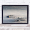 Landscape Building Church Tower Clouds Cloudy Fog Mist Haze Sea Wall Art Print Landscape Building Church Tower Clouds Cloudy Fog Mist Haze Sea Wall Art Print