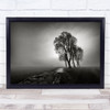 Maupetit Fog Brouillard Tree Arbre France Cross Mist Haze Trees Wall Art Print