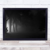 Night Misty Tree Waiting End Mood Human Figure Park Light Foggy Wall Art Print