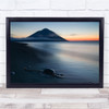 Volcano Beach Sand Sea Shore Bay Mountain Sunset Evening Russia Wall Art Print
