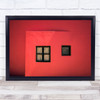 Architecture Abstract Walls Windows Namibia Red Window Graphic Wall Art Print