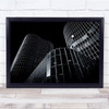 Architecture Skyscraper Black & White Walls Reflection Windows Wall Art Print