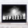 Children Ball Silhouette Reflection Concept Come Play Football Wall Art Print Children Ball Silhouette Reflection Concept Come Play Football Wall Art Print