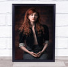 Classic Classical Coloured Copper Ginger Glasses Hair Portrait Wall Art Print