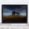 Finland Summer Field Misty Fog Barn Abandoned Forgotten Broken Wall Art Print