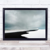 Reynisfjara Blizzard Iceland Beach Black Sand Snow Winter Cold Wall Art Print