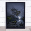 Snowdonia Wales Morning Sunrise Clouds Cloudy Weather Sun Tree Wall Art Print