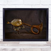 Still Life Stillness Conceptual Fish Trumpet Funny Photography Wall Art Print