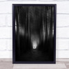 Trees Avenue Man Light Shadows Baw Creative-Edition Tree-Lined Wall Art Print