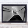 Architecture Stairs Staircase Black & White Perspective Steps Corridor Print