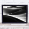 Desert Abstract Landscape Light Shadow Dunes Sand Black & White Shapes Print