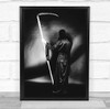 Grim Reaper Scythe Death Black & White Die Kill Portrait Dead Thriller Print