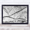 Landscape Pattern Winter Snow Abstract black and white Creek Australia Print