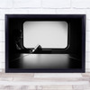 Window Read Reading Portrait Black & White Book Glasses Transportation Print