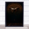 Brown Watch Clock Time Creative Edit Surreal Girl Model Woman Wall Art Print