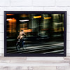 Cyclist Bicycle Fast Colors Rainbow Rails Lines City Abstract Wall Art Print Cyclist Bicycle Fast Colors Rainbow Rails Lines City Abstract Wall Art Print