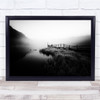 Engadin Switzerland Lake Mountain Pier Alps Swiss Forest Duck Wall Art Print