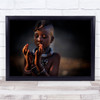 Himba Tribe Namibia Culture Kunene Girl The World In My Hands Wall Art Print