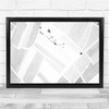 Landscape Black & White Aerial Agriculture Pattern Lines Rows Wall Art Print