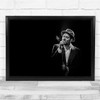 Concert Singer Jazz Hat Ben Loncle Soul Performance Dark Low Wall Art Print