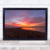 Denmark Jutland Skive Fjord Sunset Serene Dawn Morning Still Wall Art Print