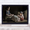 Documentary Boy Mother Child Son Making Mat Cane Jute Makers Wall Art Print Documentary Boy Mother Child Son Making Mat Cane Jute Makers Wall Art Print