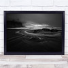 Iceland Stokness Seascape Autumn Dingemans Mountains Sundown Wall Art Print