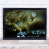 Moss Flower Dew Flare Backlighting Macro Garden Pearl Gentle Wall Art Print