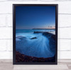 Oceans Rocks Stars Australia Long Exposure Blue Flow Flowing Wall Art Print