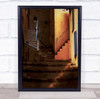 Painterly Architecture Stairs Ancient Old History Historical Wall Art Print