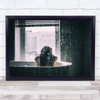 Portrait Mood Light Studio Bathroom Bath Bathing Bathtub Tub Wall Art Print
