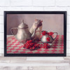 Rodent Rat Mouse Still Life Curant Jar Tea Pot Spoon Kitchen Wall Art Print
