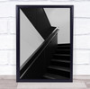 Stairs Staircase Handrail Architecture Steps Shapes Geometry Wall Art Print