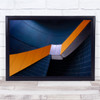 Tube Munich Underground Abstract Detail Structure Shapes Air Wall Art Print