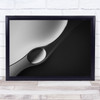 Abstract Macro Oil Water Bubble Diagonal Liquid Black & White Shapes Print