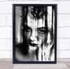 Creative Edit Portrait Double Exposure Cityscape Urban Face Wall Art Print