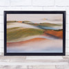 Landscape Tuscany Italy Cypress Fog Mist Haze Hills Rolling Wall Art Print