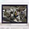 Market Women Mali Documentary Djenne Woman Bags Sit Sitting Wall Art Print