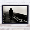 Morning Mist Cyclist Bridge Ramnicu Valcea Misty Series Vii Wall Art Print Morning Mist Cyclist Bridge Ramnicu Valcea Misty Series Vii Wall Art Print