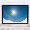 Ski Livigno Winter Sun Mountain Cold Skiing Italy Jump Leap Wall Art Print