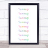Enough Enough Enough Rainbow Quote Print